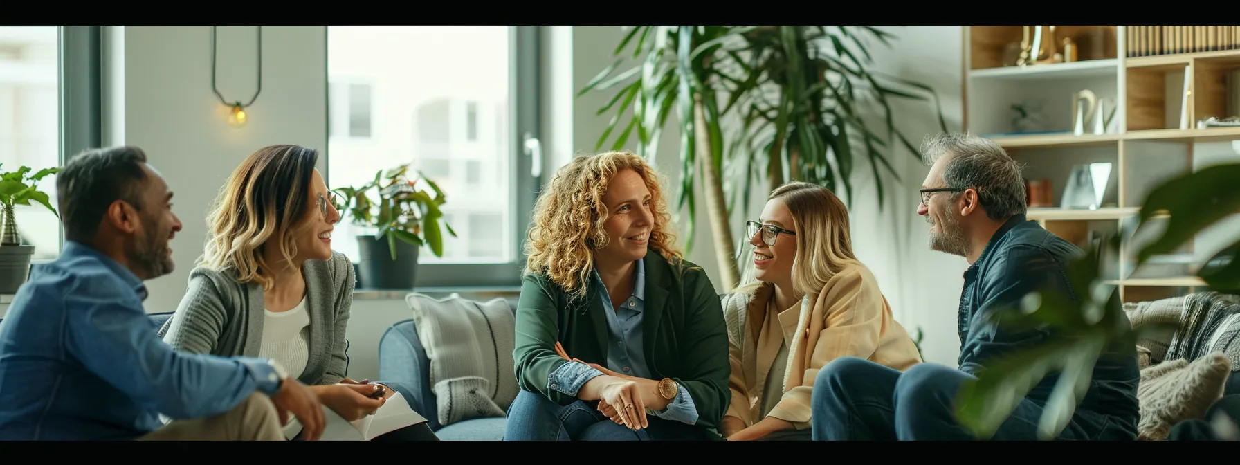 group of professionals discussing customer reviews for katherine heigl's dog food brand.