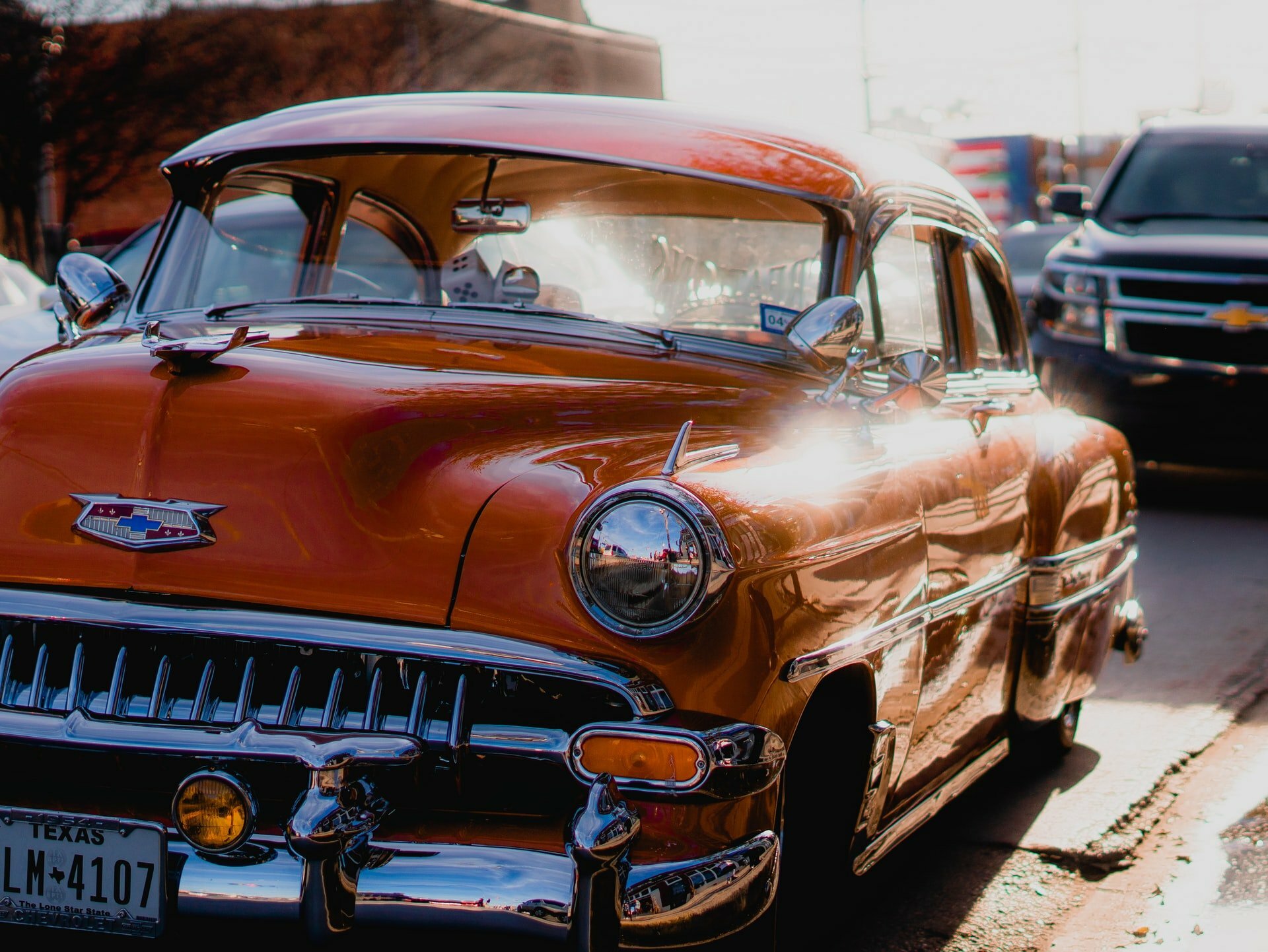 a car parked on the side of the road